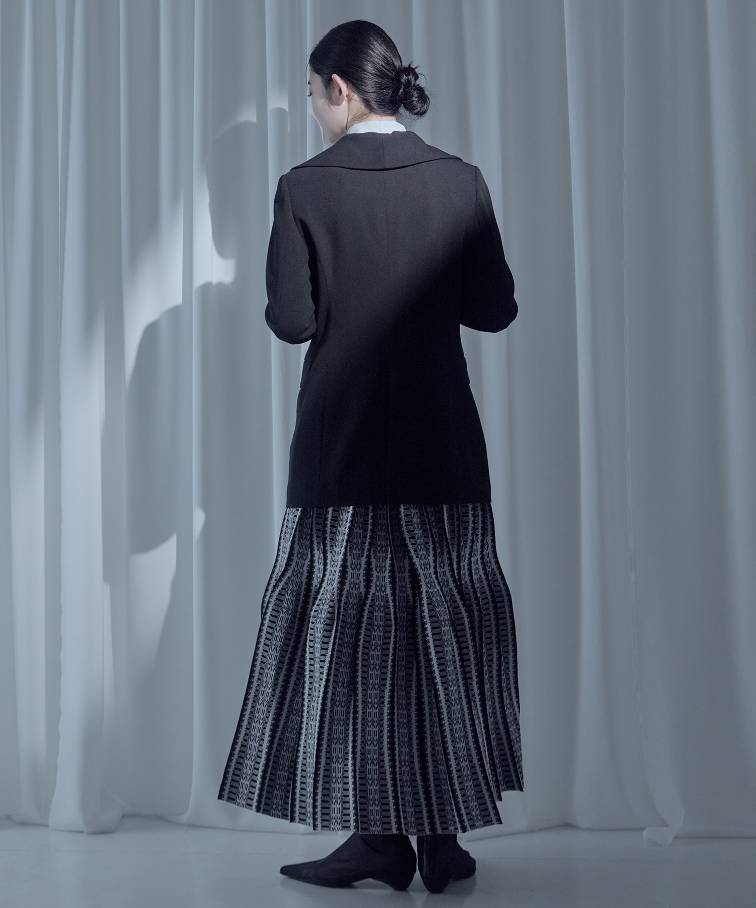 Wool Venetian Shawl Collar Jacket Mame Kurogouchi