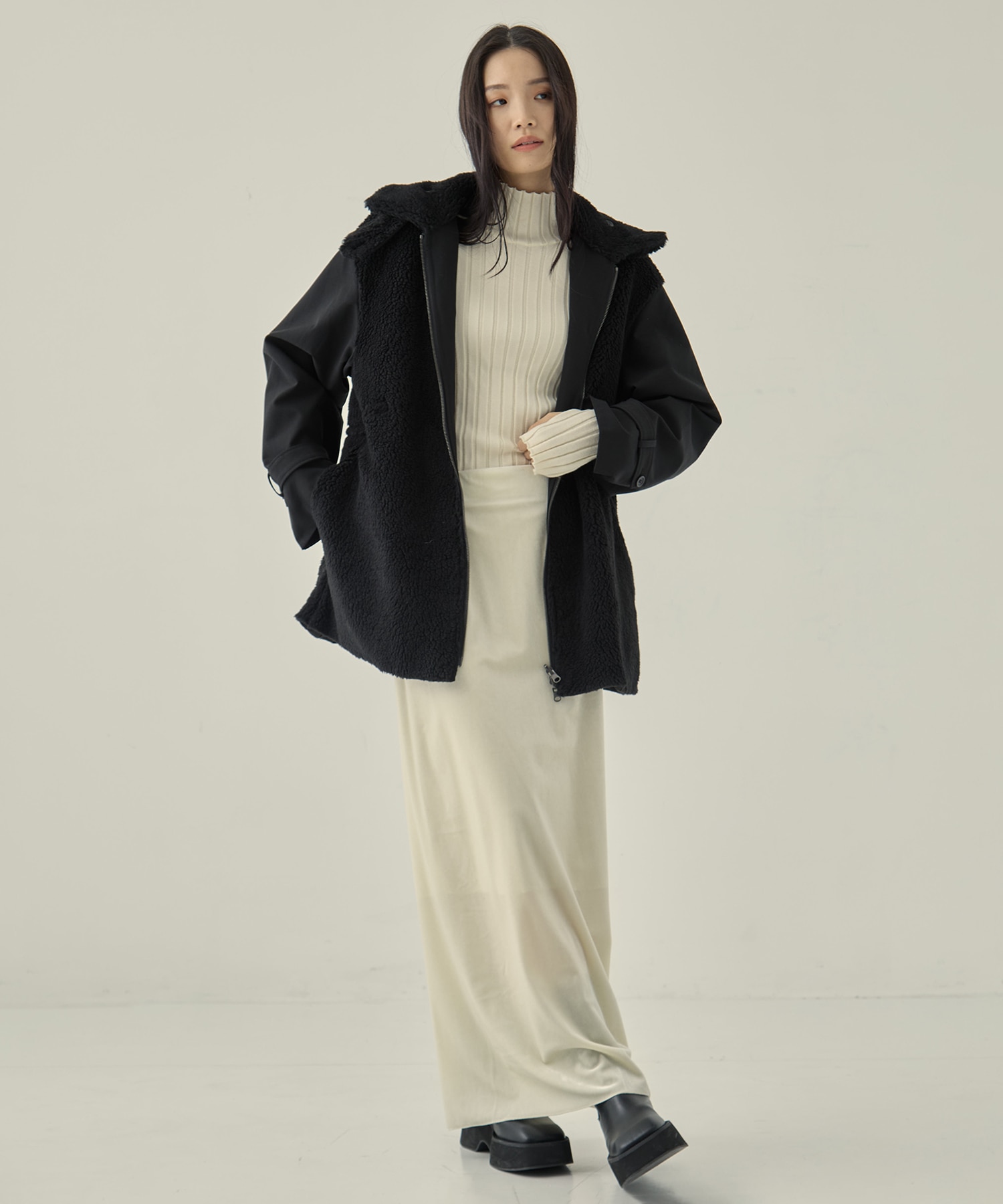 別注リサイクルシェルタフタ×ボア VACHEMENT