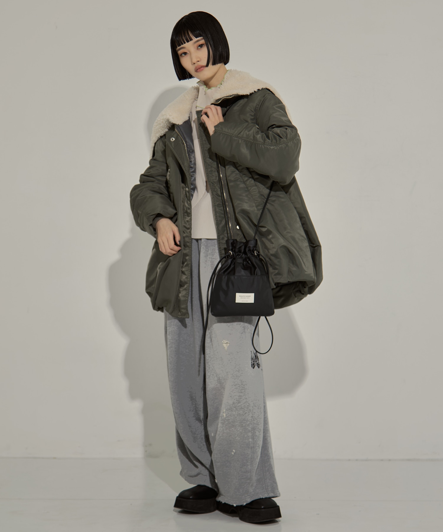 別注2wayショルダー巾着バッグ beautiful people