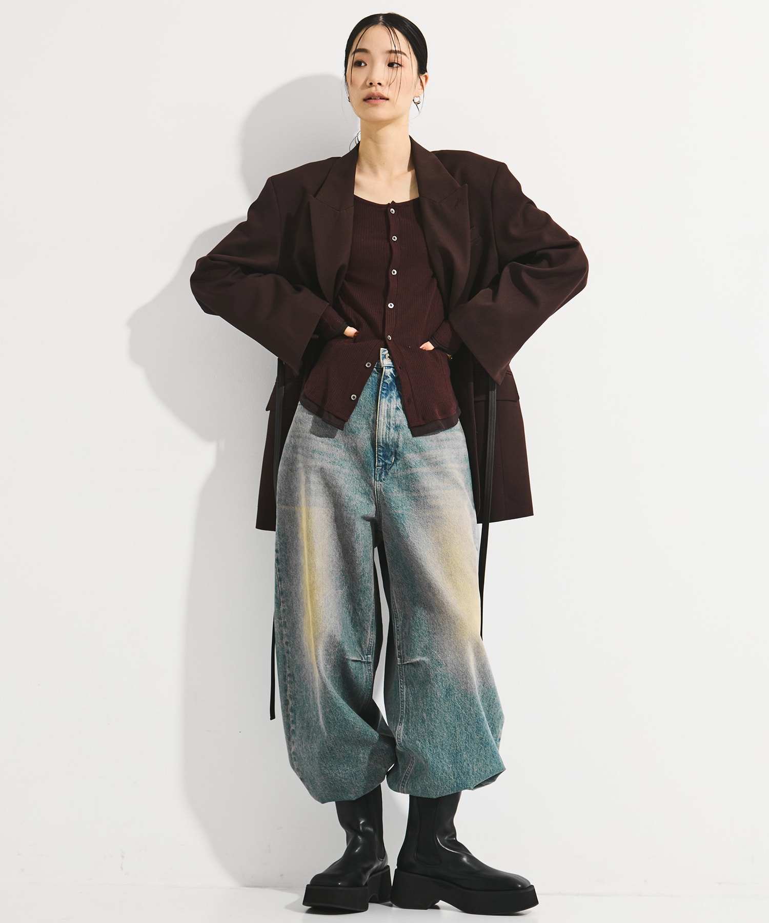 Square Toe Boots STUDIOUS