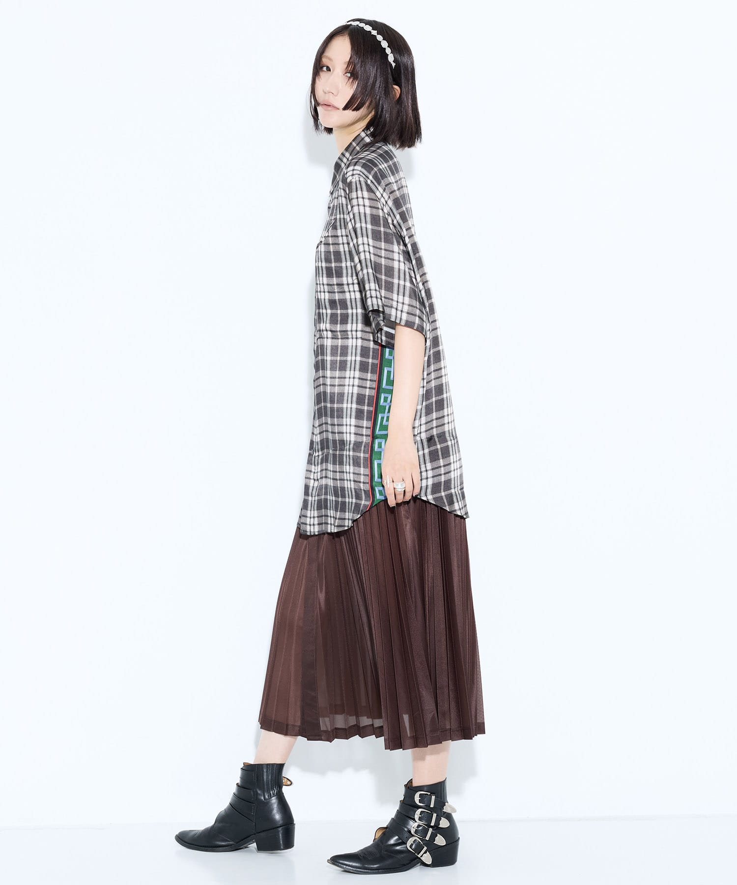Metal narrow headband TOGA