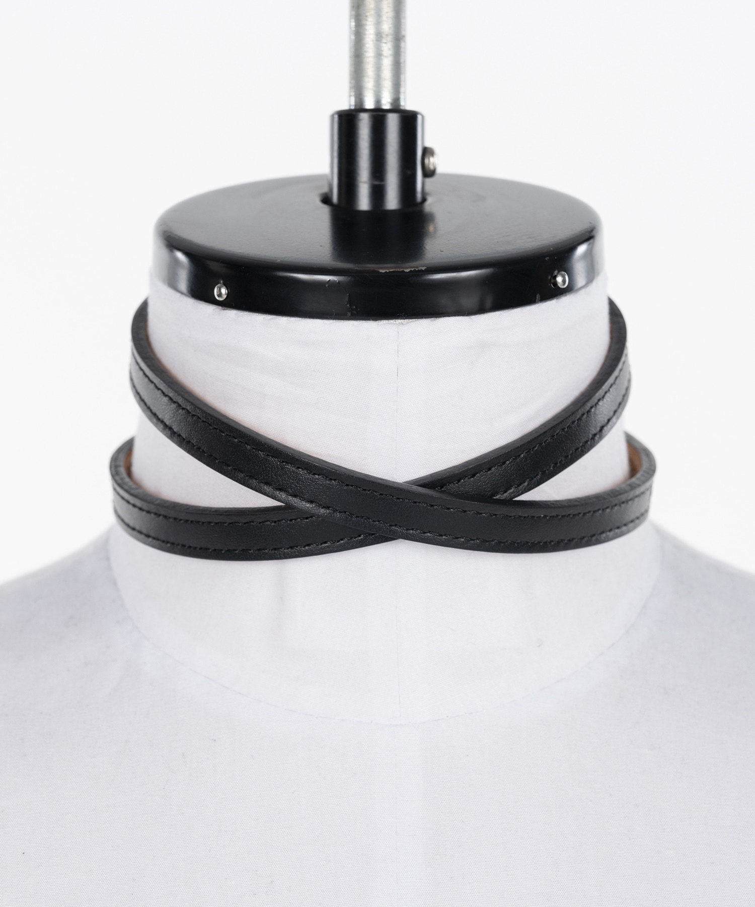 Leather skinny choker FETICO