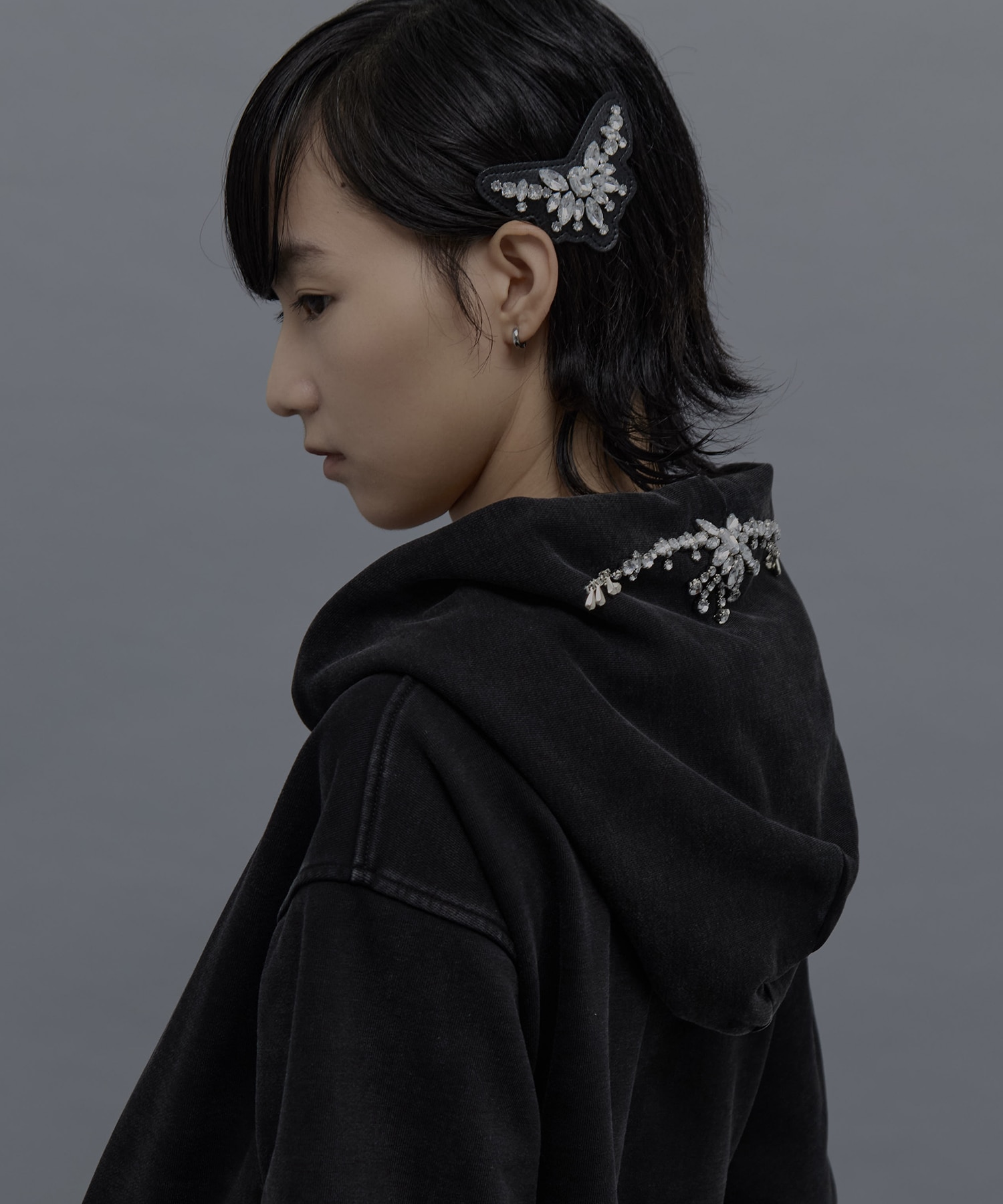 bijou mini tiara barrette　left tanakadaisuke