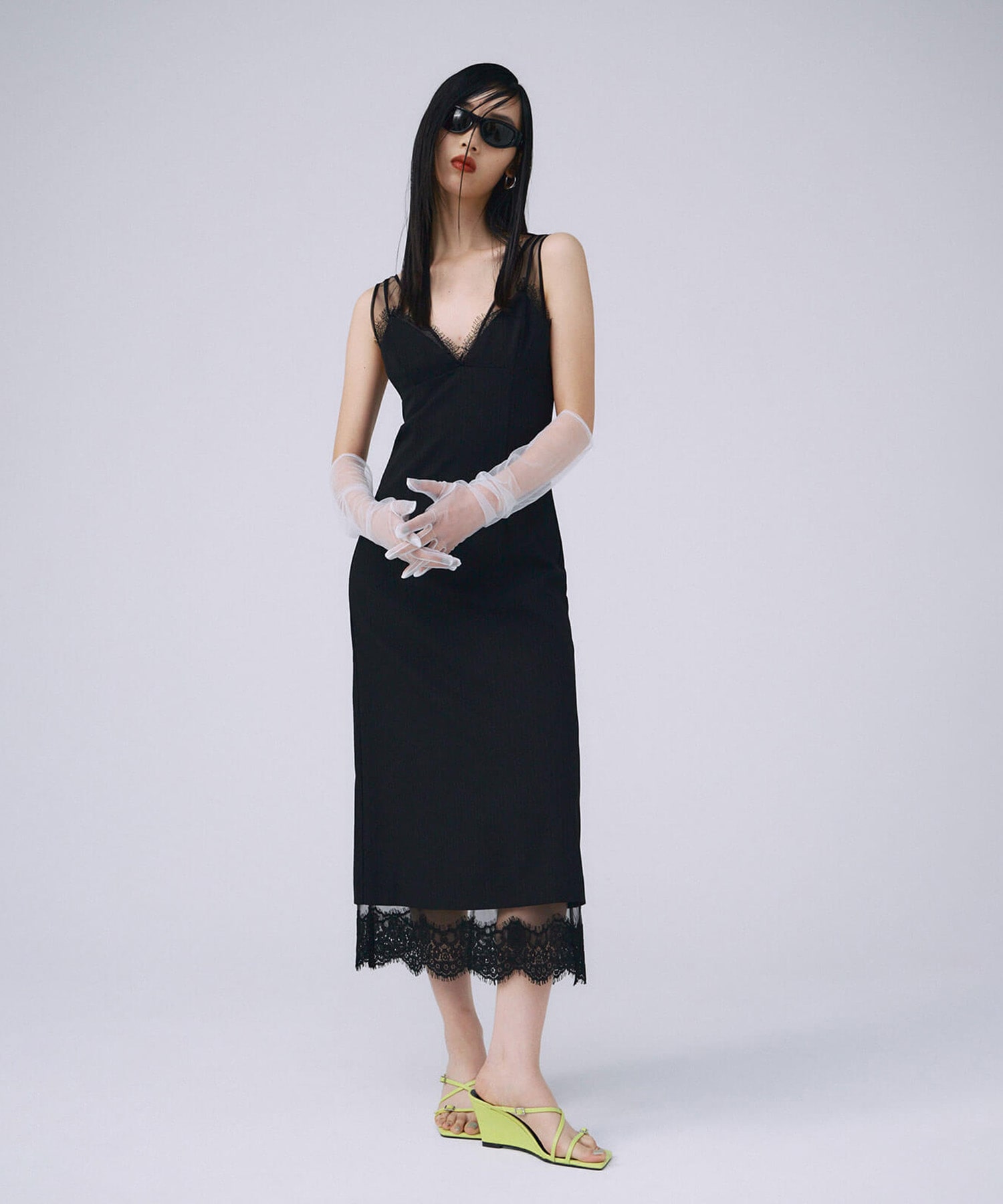 SHEER LAYERED CAMIDRESS JOSEMOON