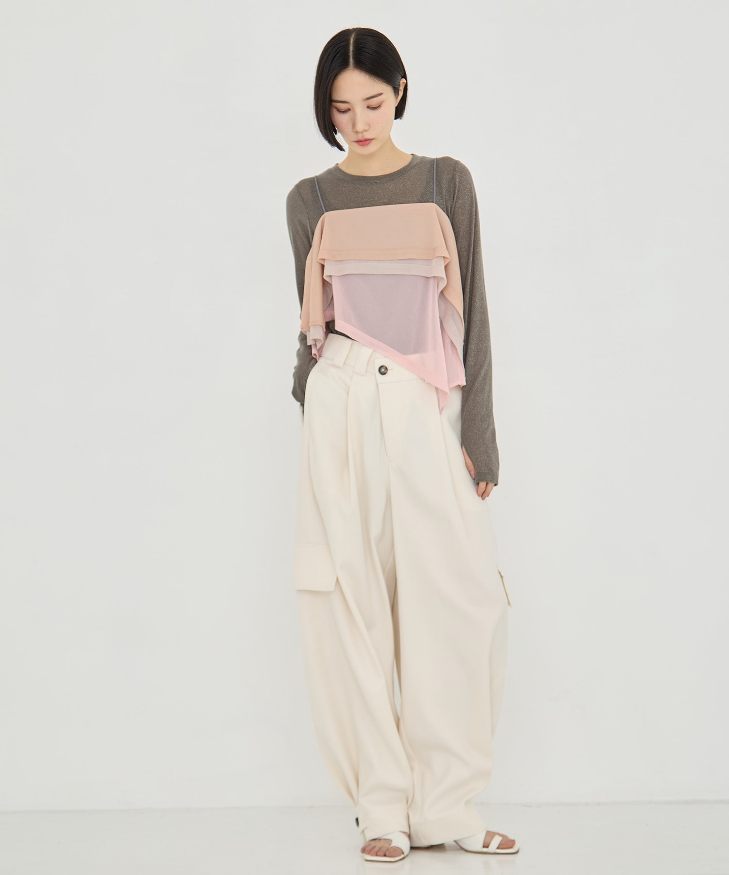 3way Camisole & Cashmere Long T STUDIOUS