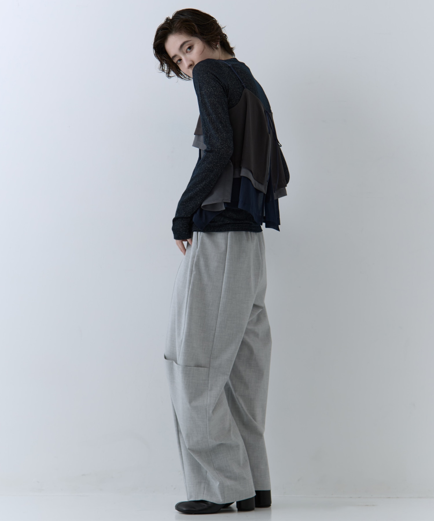 3way Camisole & Cashmere Long T STUDIOUS