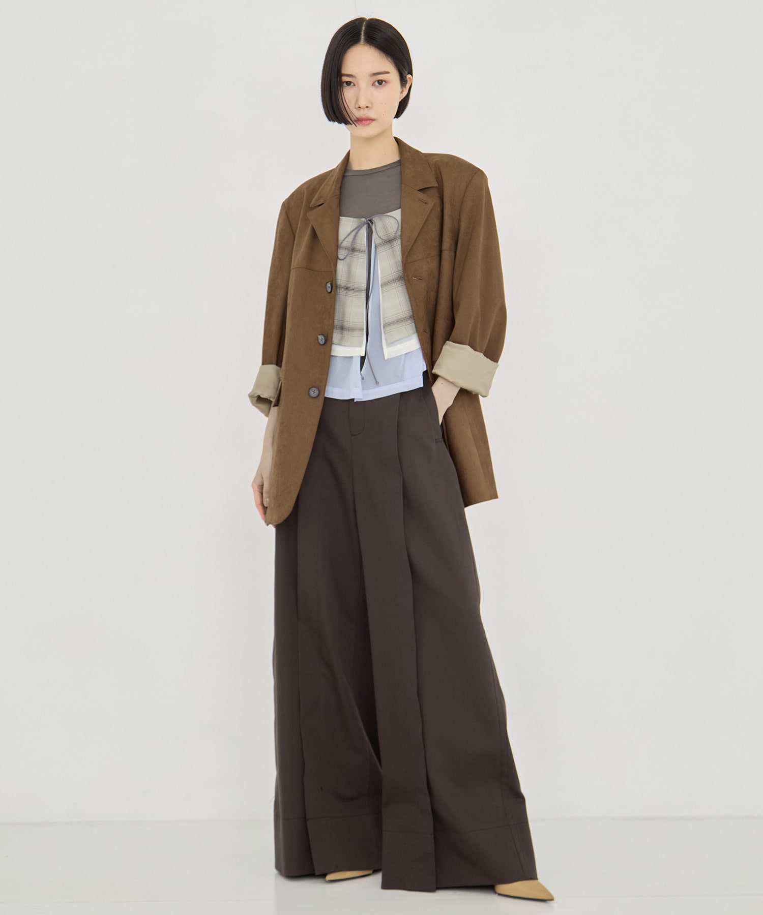 3way Camisole & Cashmere Long T STUDIOUS