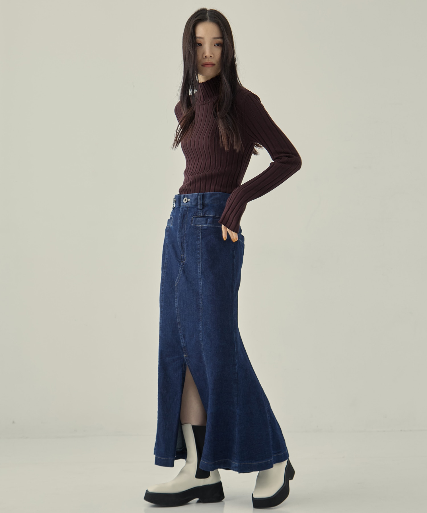 Silk Viscorse Wide Rib KT STUDIOUS