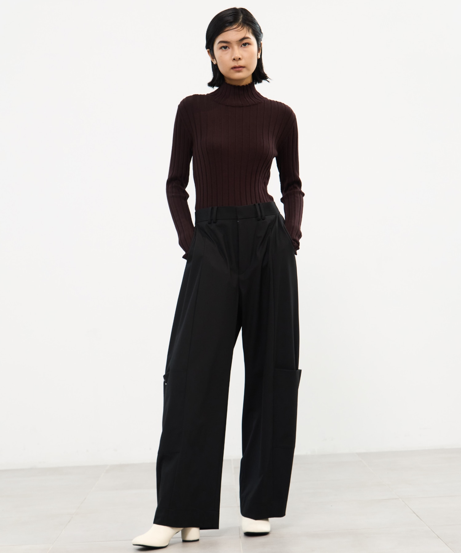 Silk Viscorse Wide Rib KT STUDIOUS
