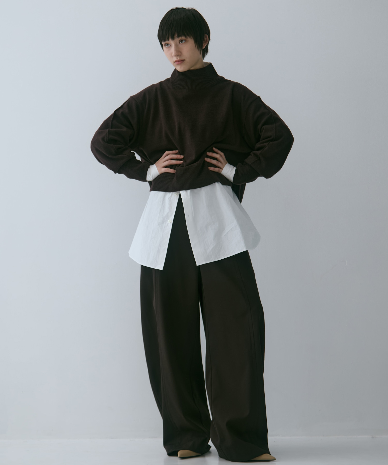 Merino Wool Turtle Neck Knit STUDIOUS