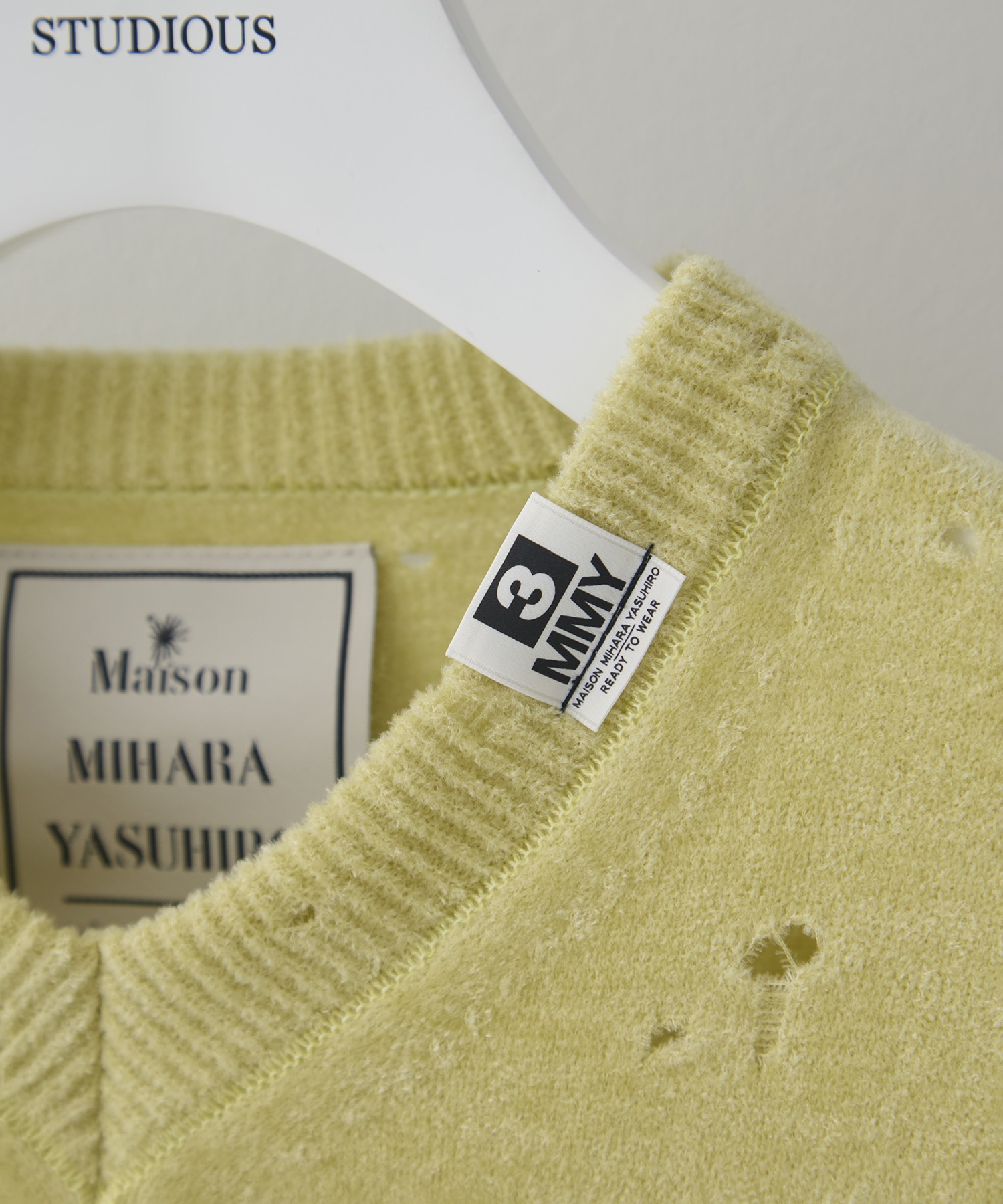 DISTRESSED KNIT PULLOVER Maison MIHARA YASUHIRO