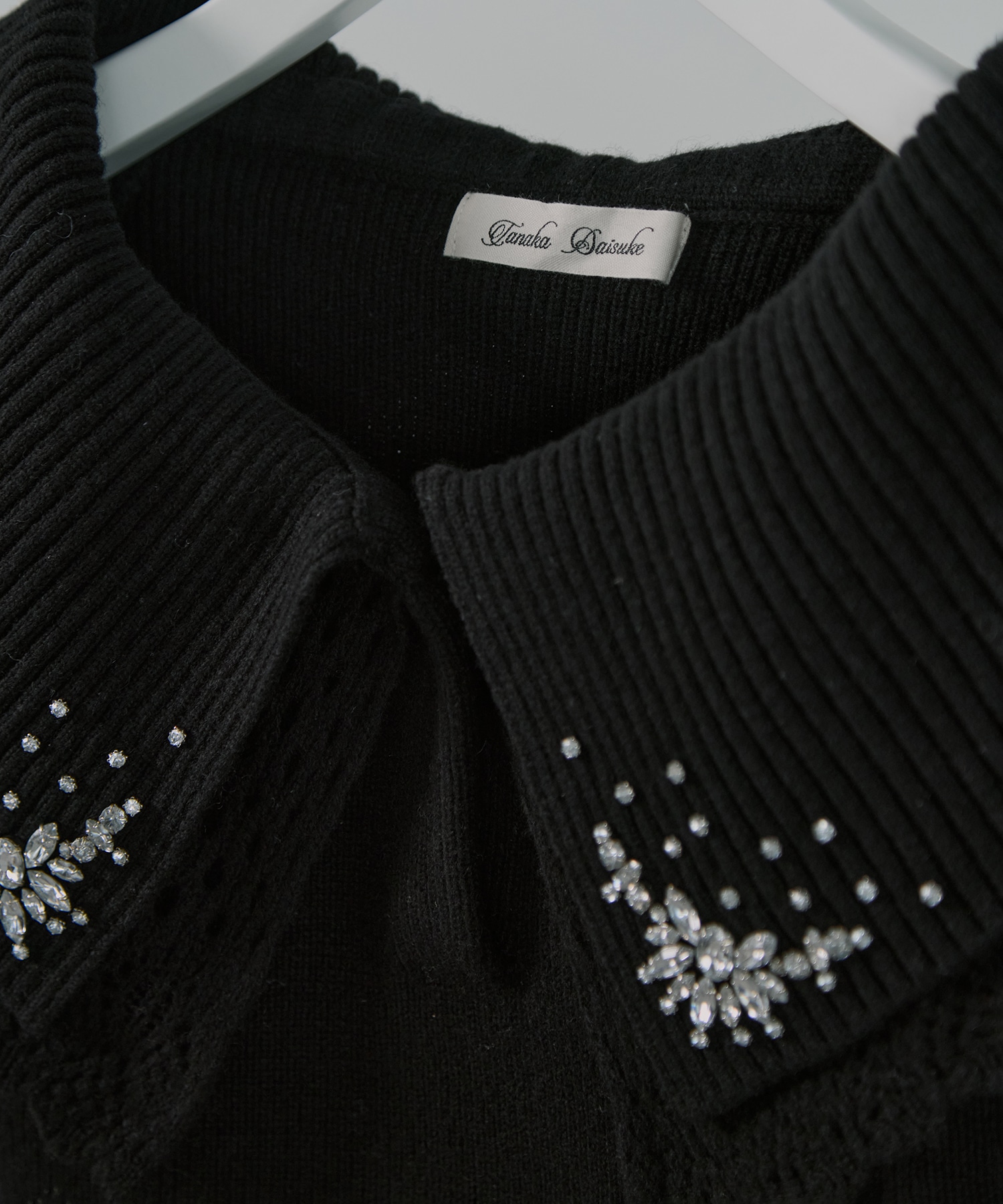 bijou tiara off-shoulder knit tanakadaisuke