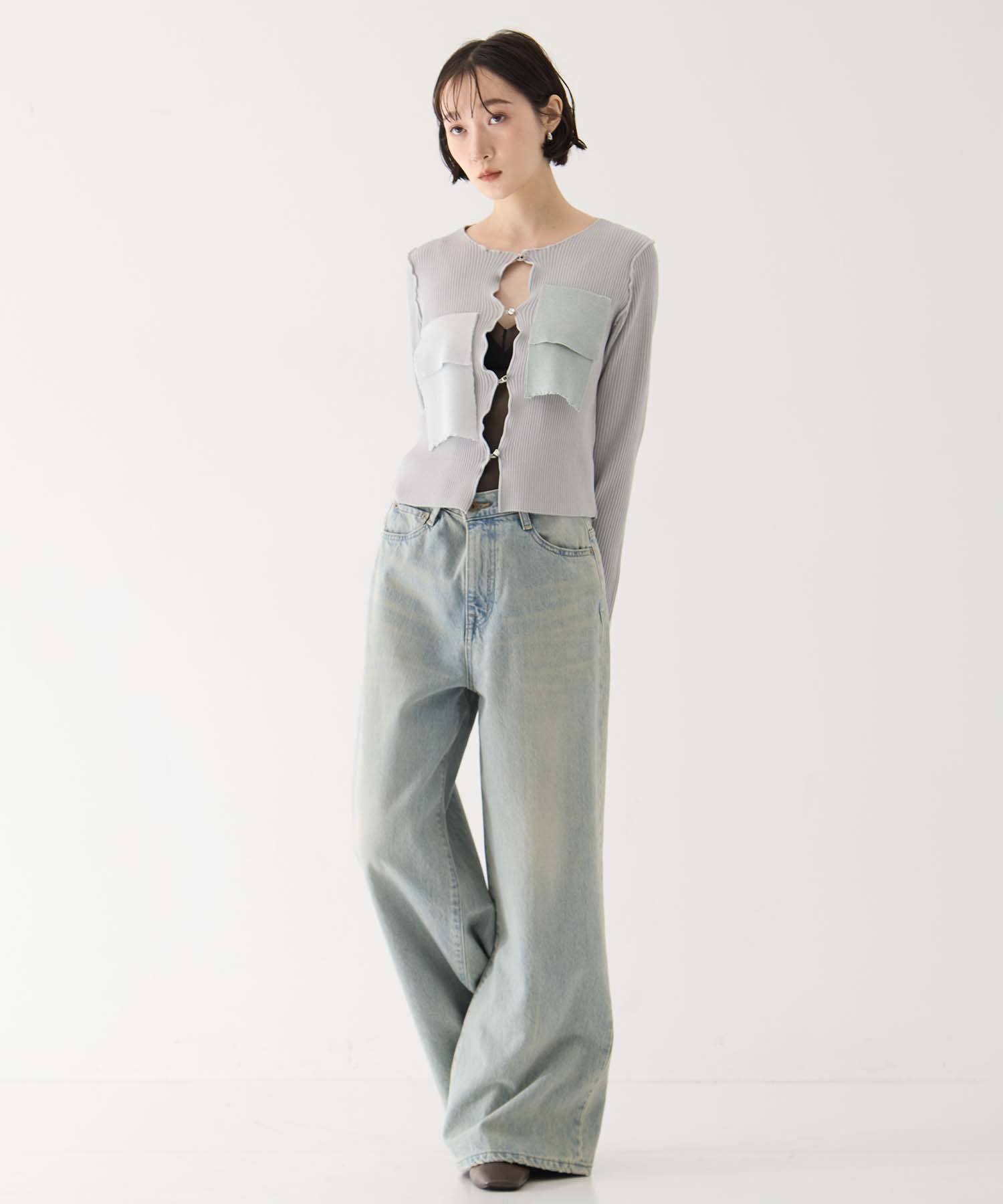 別注 RIB KNIT CARDIGAN kotohayokozawa