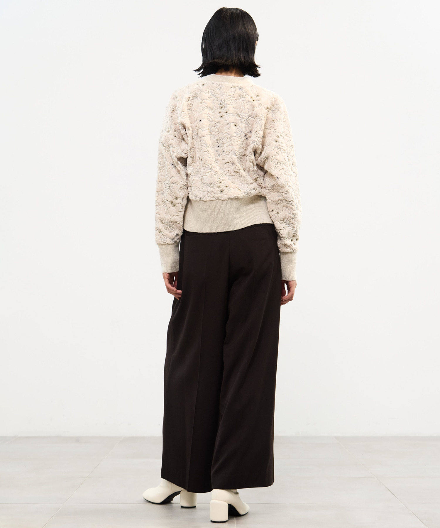 Camouflage embroidered knit cardigan MURRAL