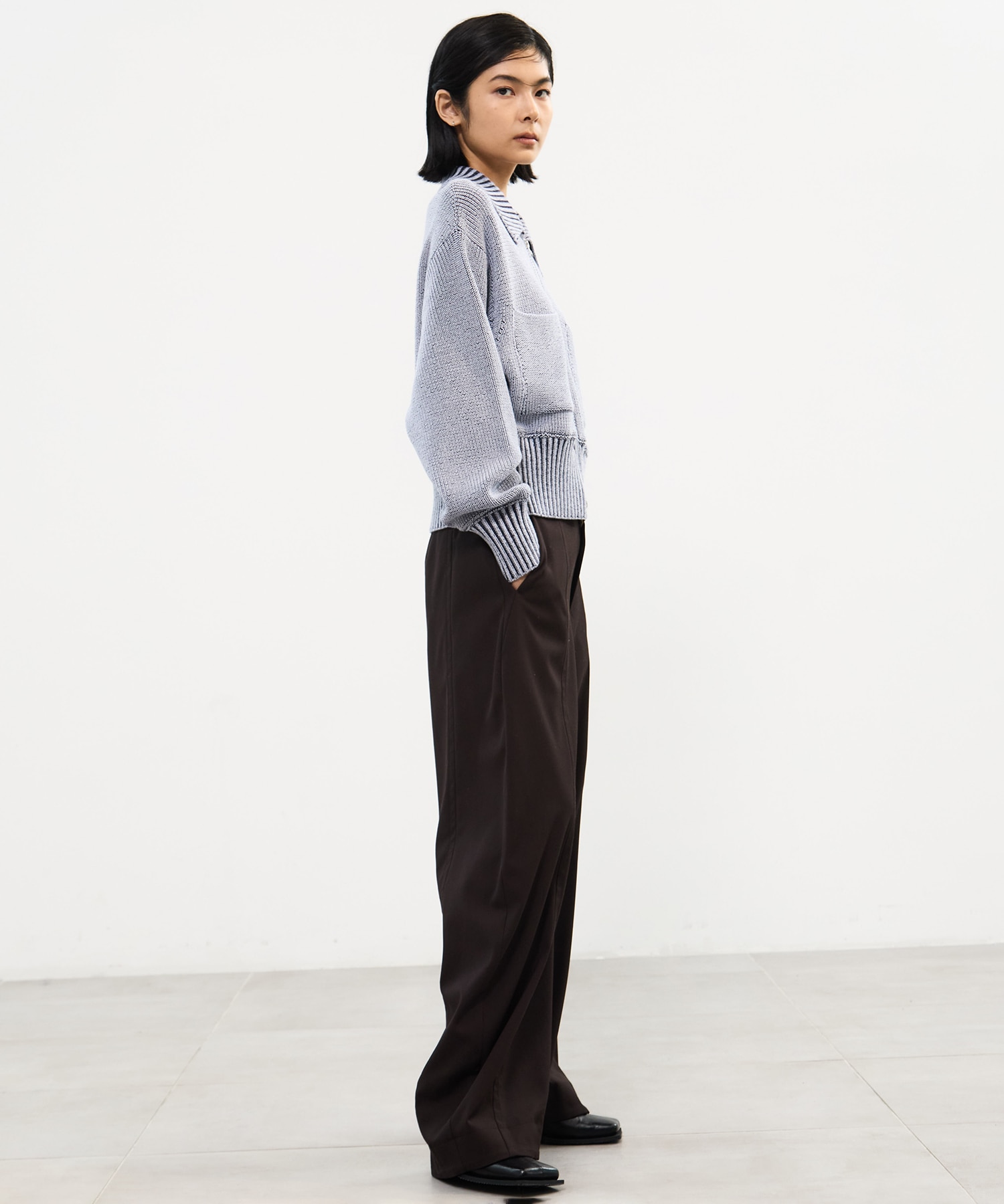 別注 ZIP CROPPED TOPS WRAPINKNOT