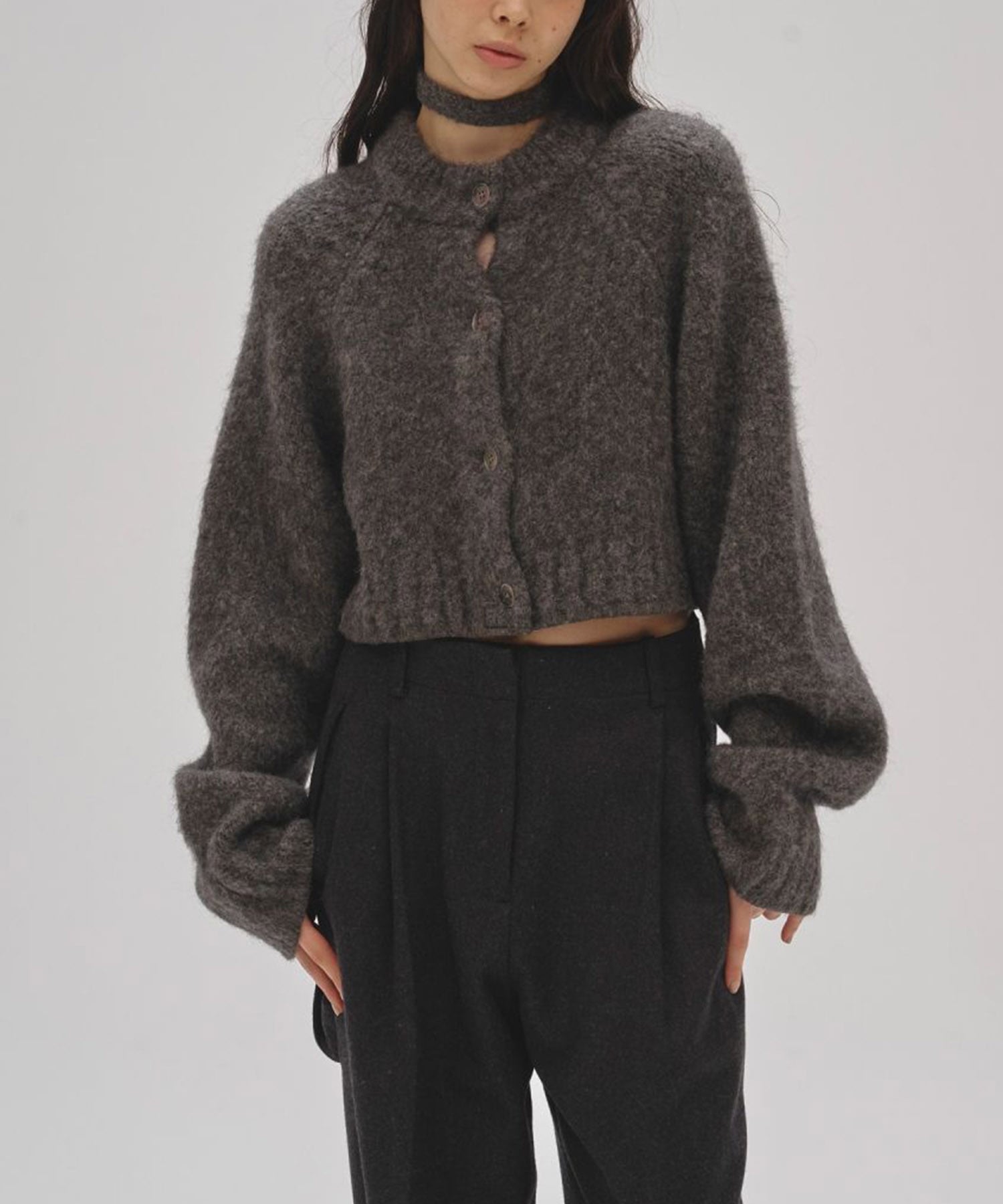 Brashed Knit Cardigan TODAYFUL