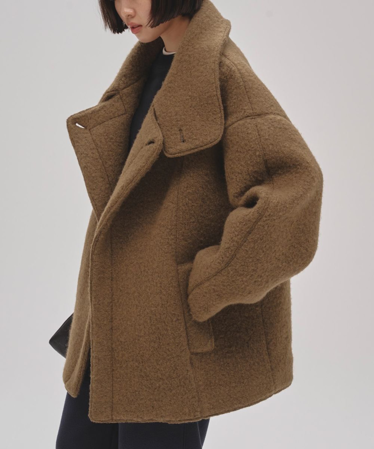 Standcollar Boucle Jacket TODAYFUL