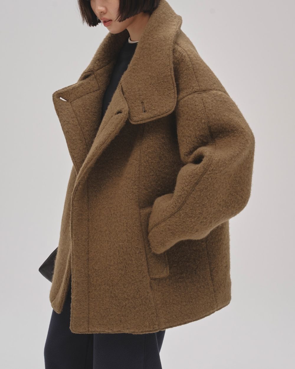 Standcollar Boucle Jacket TODAYFUL