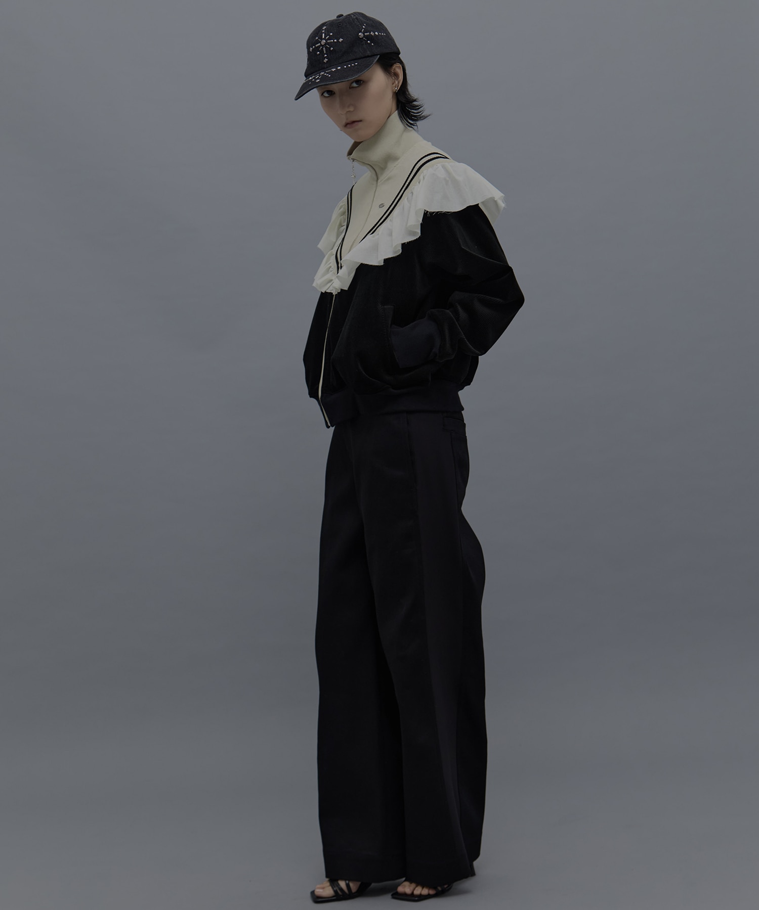 frill corduroy track jacket tanakadaisuke