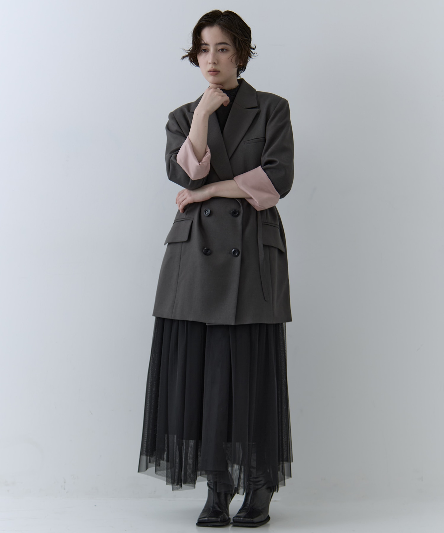 UND YOKE DESIGN JACKET AMERI