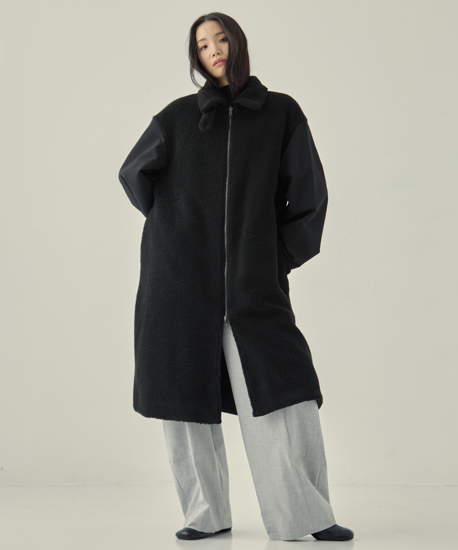 リサイクルシェルタフタ×ボア(ロング) VACHEMENT