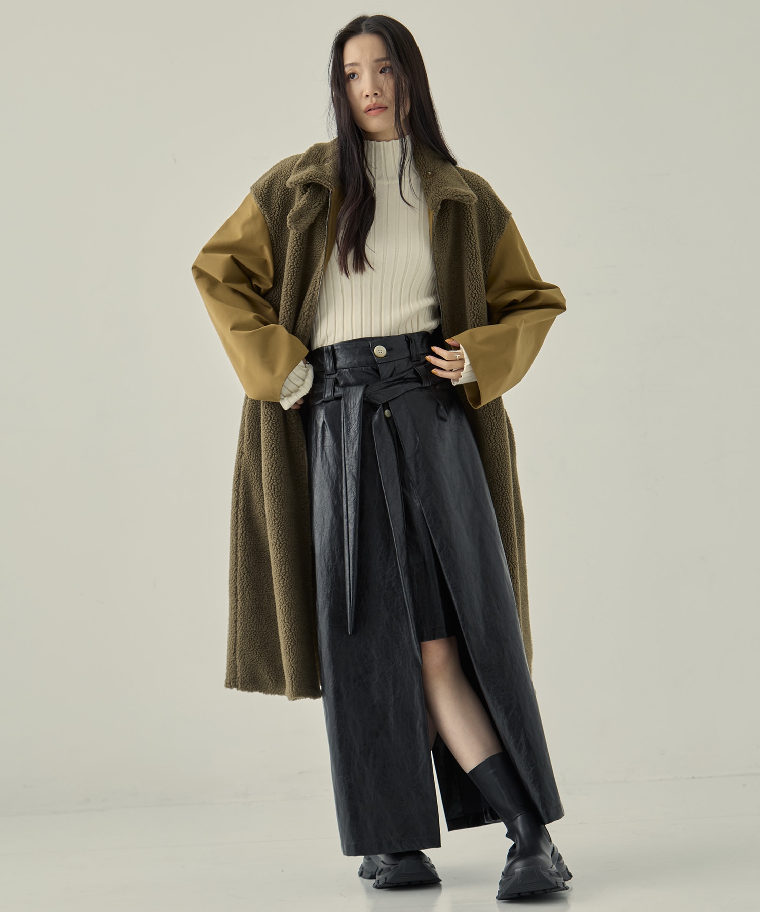 リサイクルシェルタフタ×ボア(ロング) VACHEMENT