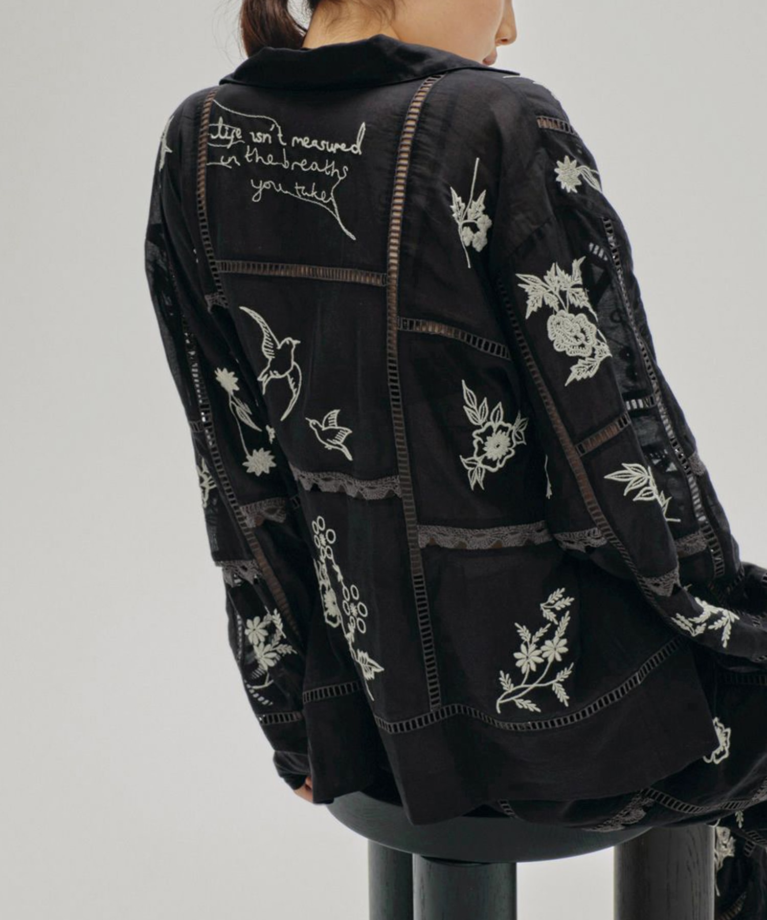 Embroidery Patchwork Shirts TODAYFUL