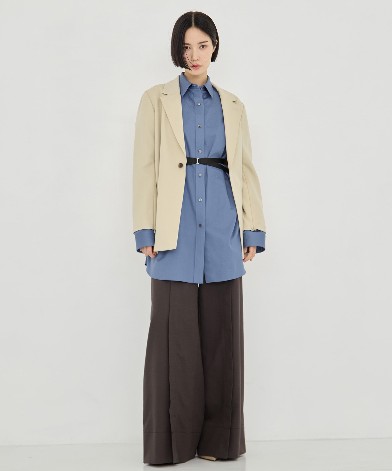 COTTON SATIN OVERSIZED SHIRT JOHN LAWRENCE SULLIVAN