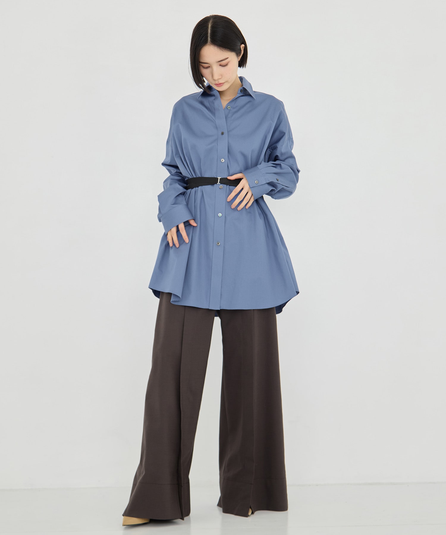 COTTON SATIN OVERSIZED SHIRT JOHN LAWRENCE SULLIVAN