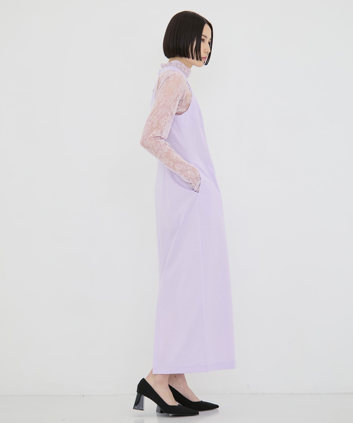 Cotton Jersey Halter Neck Dress Mame Kurogouchi