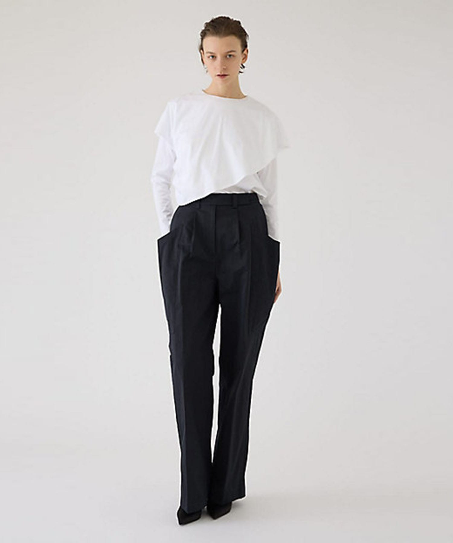 Layered gather cut tops RIM.ARK