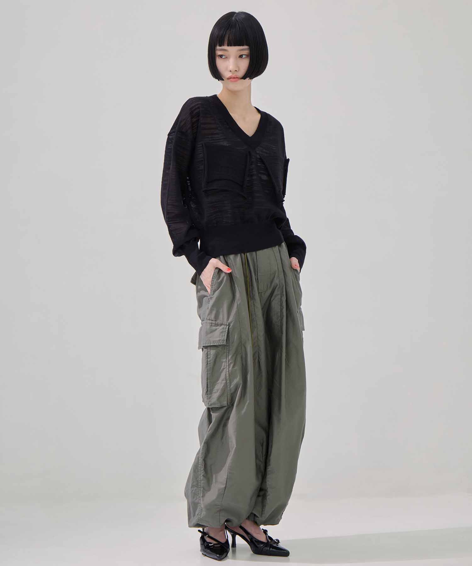 T*D* V-NECK SHEER KNIT kotohayokozawa