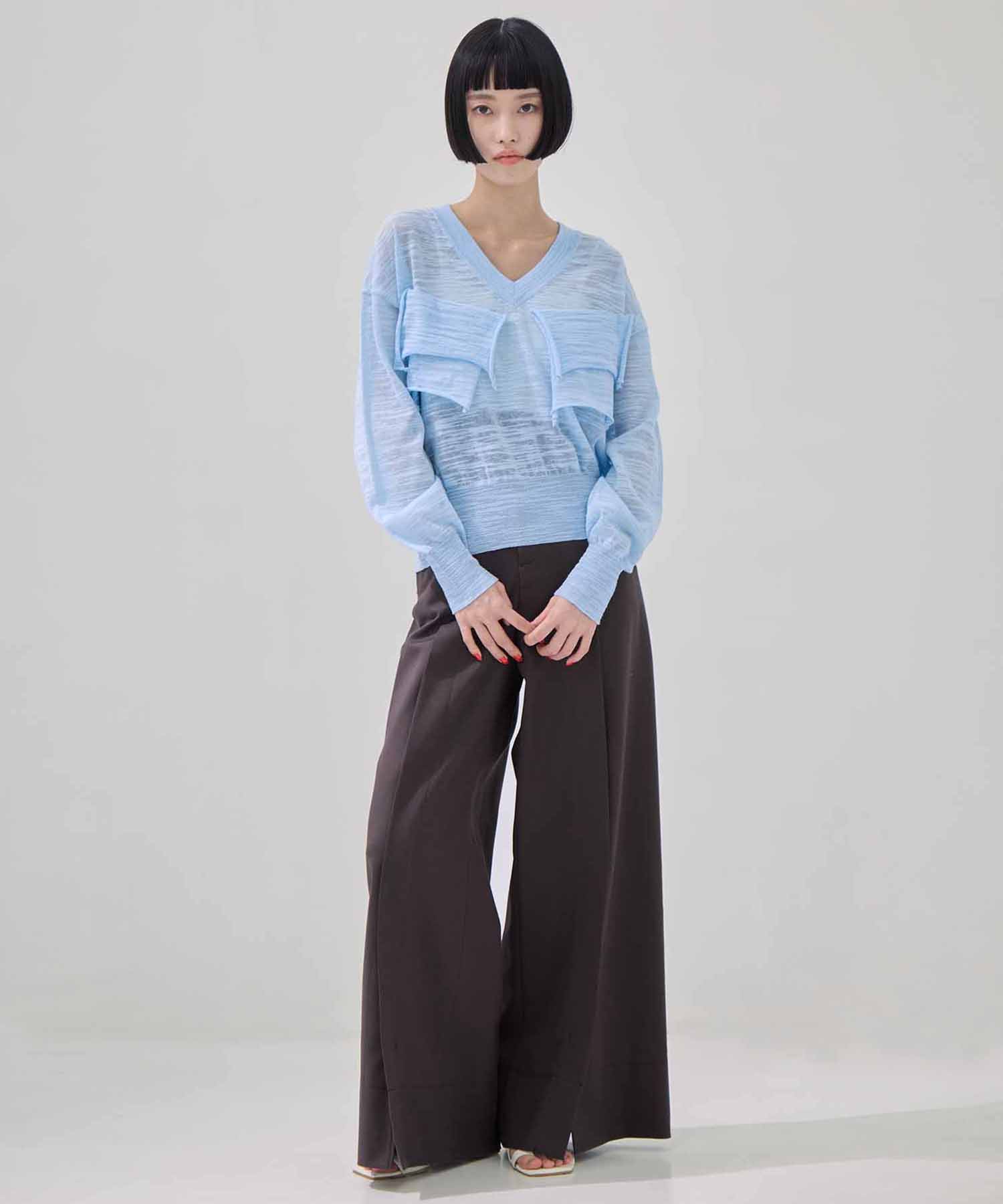 T*D* V-NECK SHEER KNIT kotohayokozawa