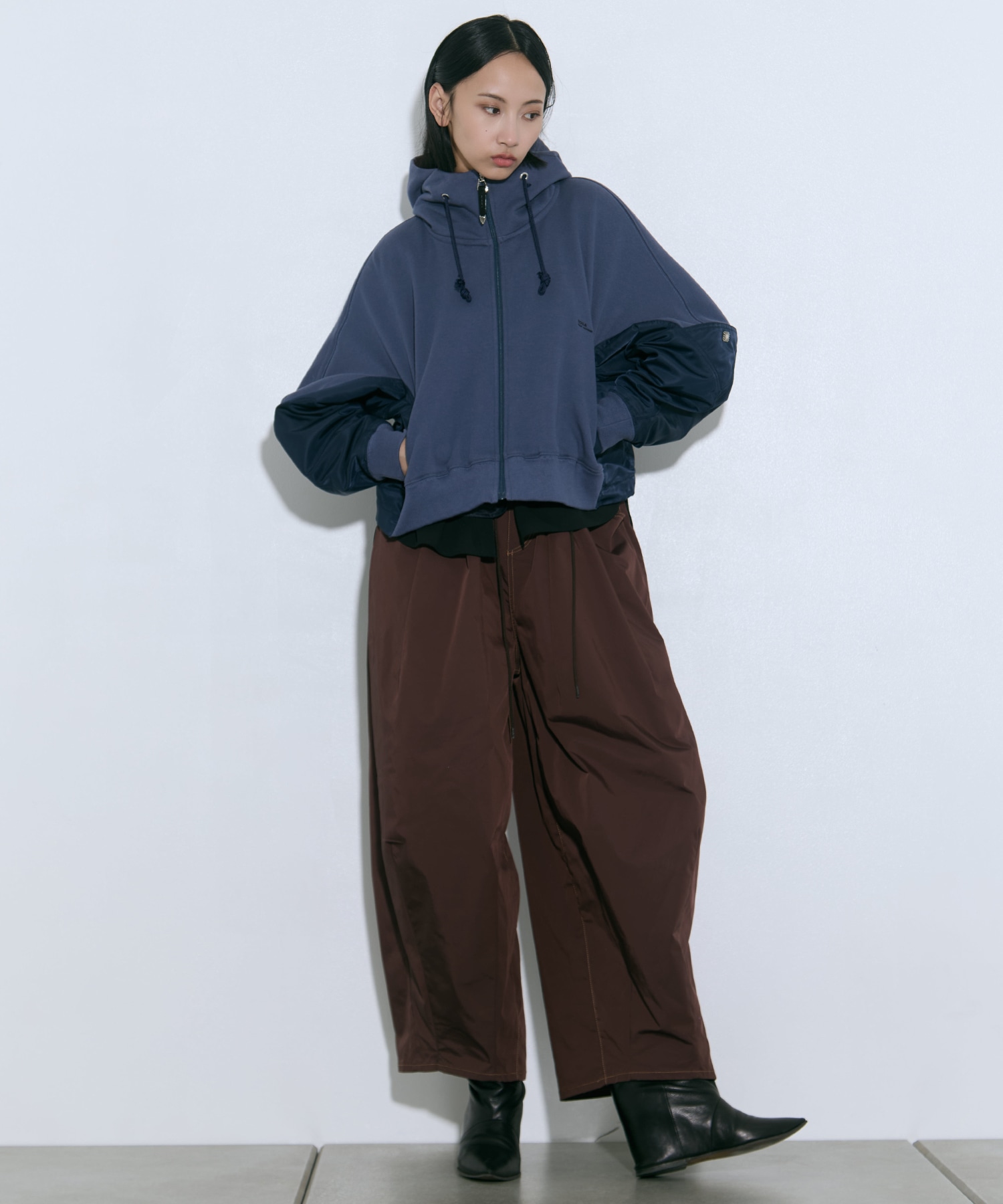 Cotton nylon hoodie TOGA