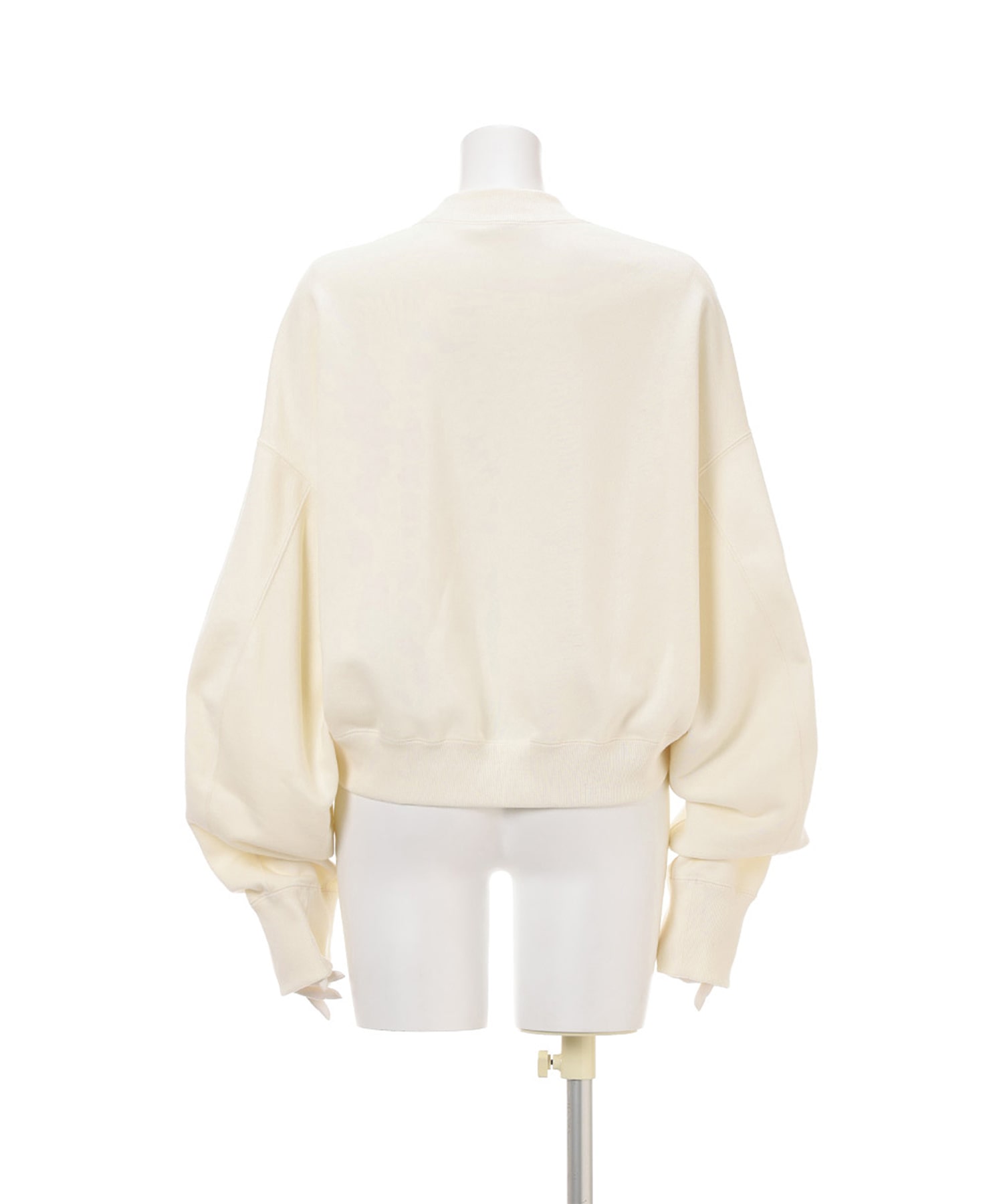 Floral Embroidery Short Sweat Top Mame Kurogouchi