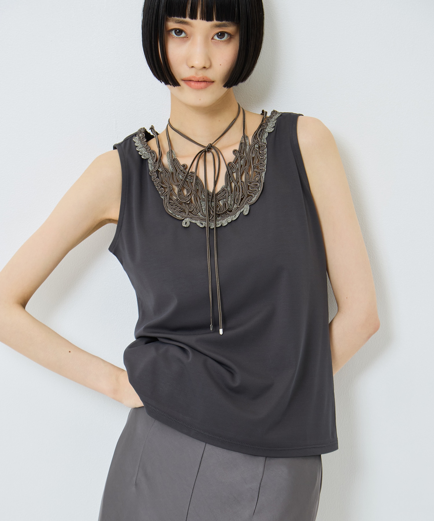 別注embroiddered tops MURRAL