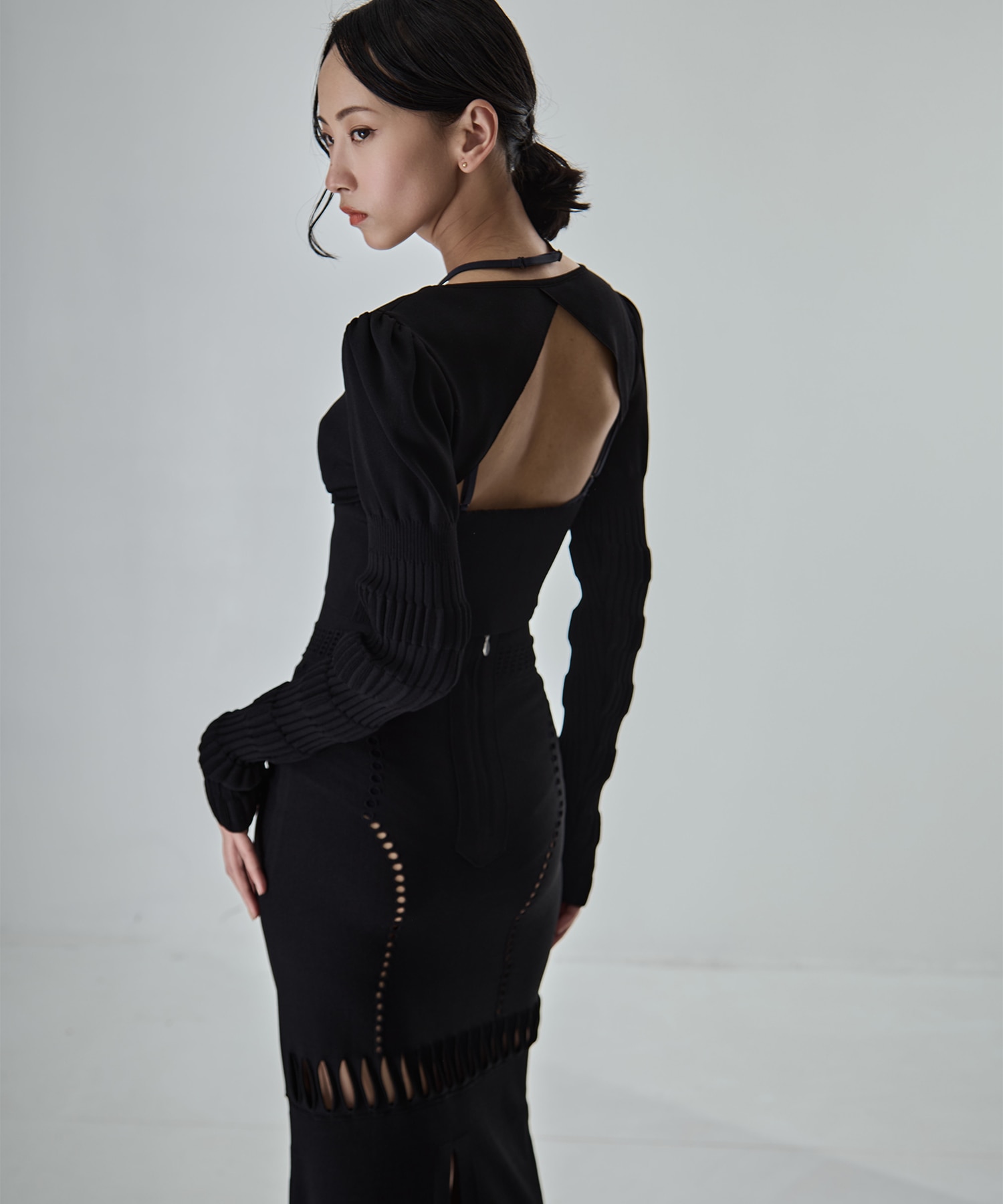 別注 STRIPE KNIT SHORT CARDIGAN FETICO