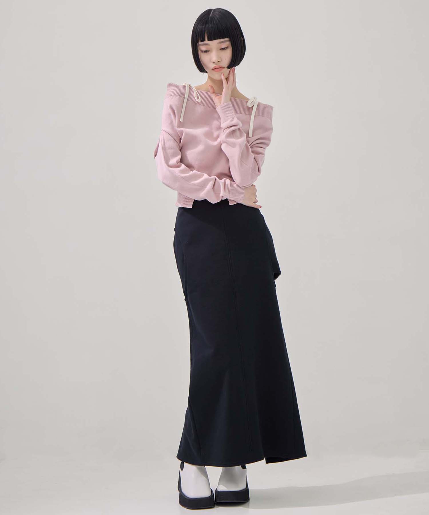 別注2WAY BORELO KNIT TOPS TAN