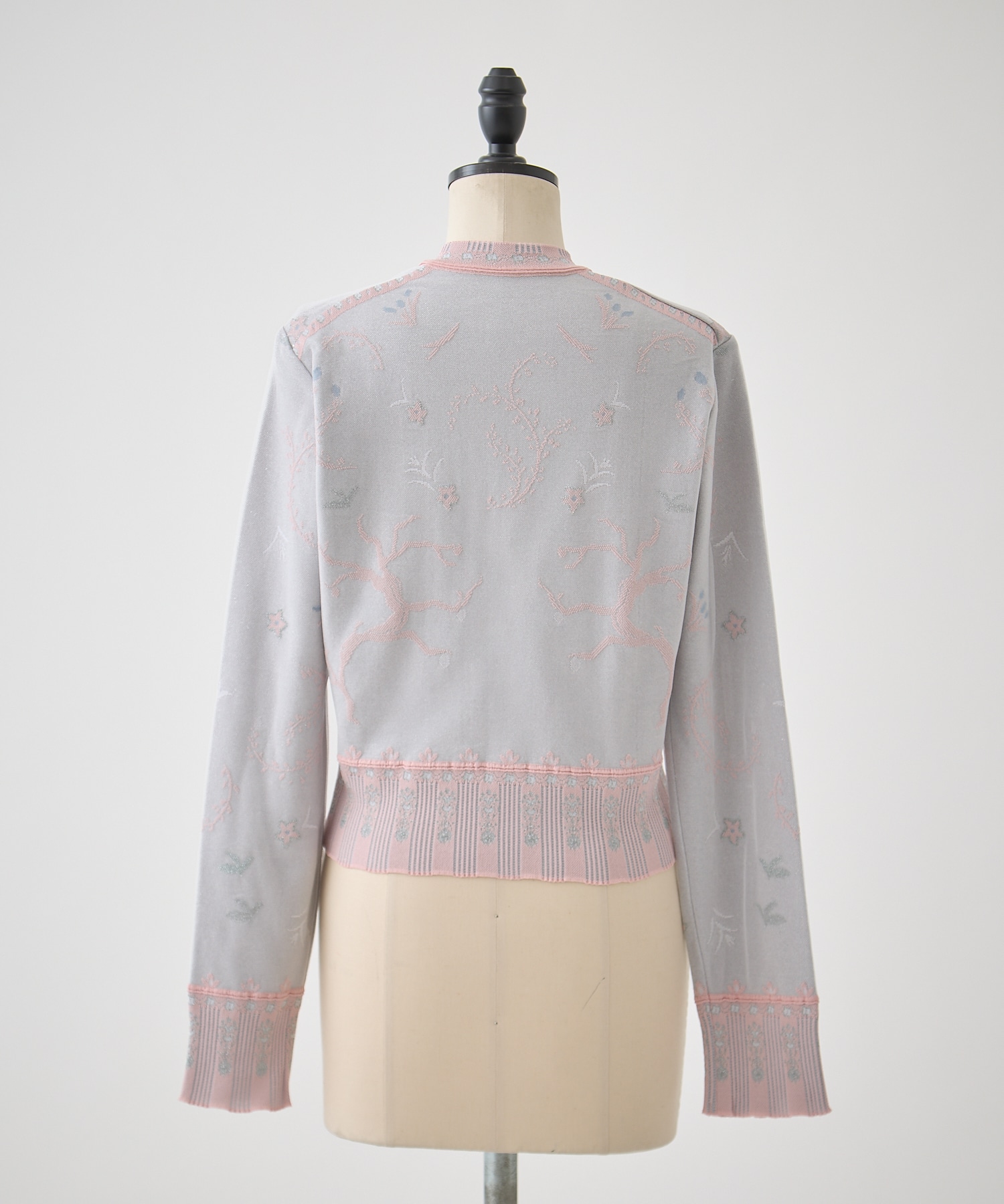 Layered Jacquard Knit Cardigan Mame Kurogouchi