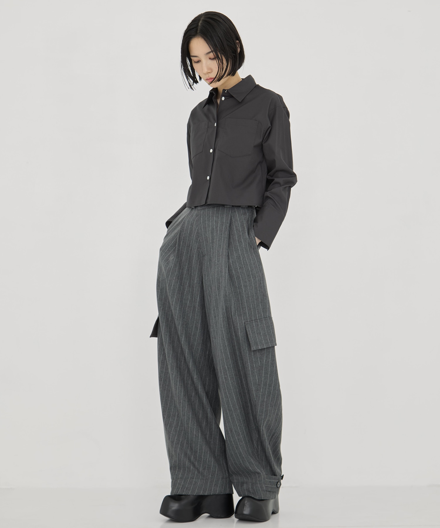 Barrel Leg Cargo Trousers STUDIOUS