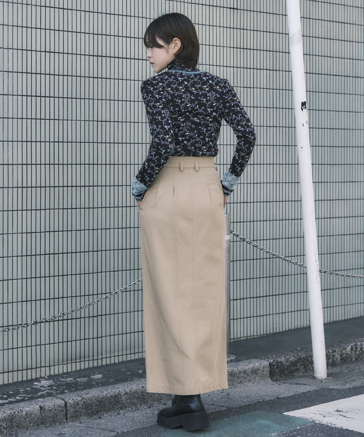 Cording Embroidery Detailed I-line Skirt Mame Kurogouchi