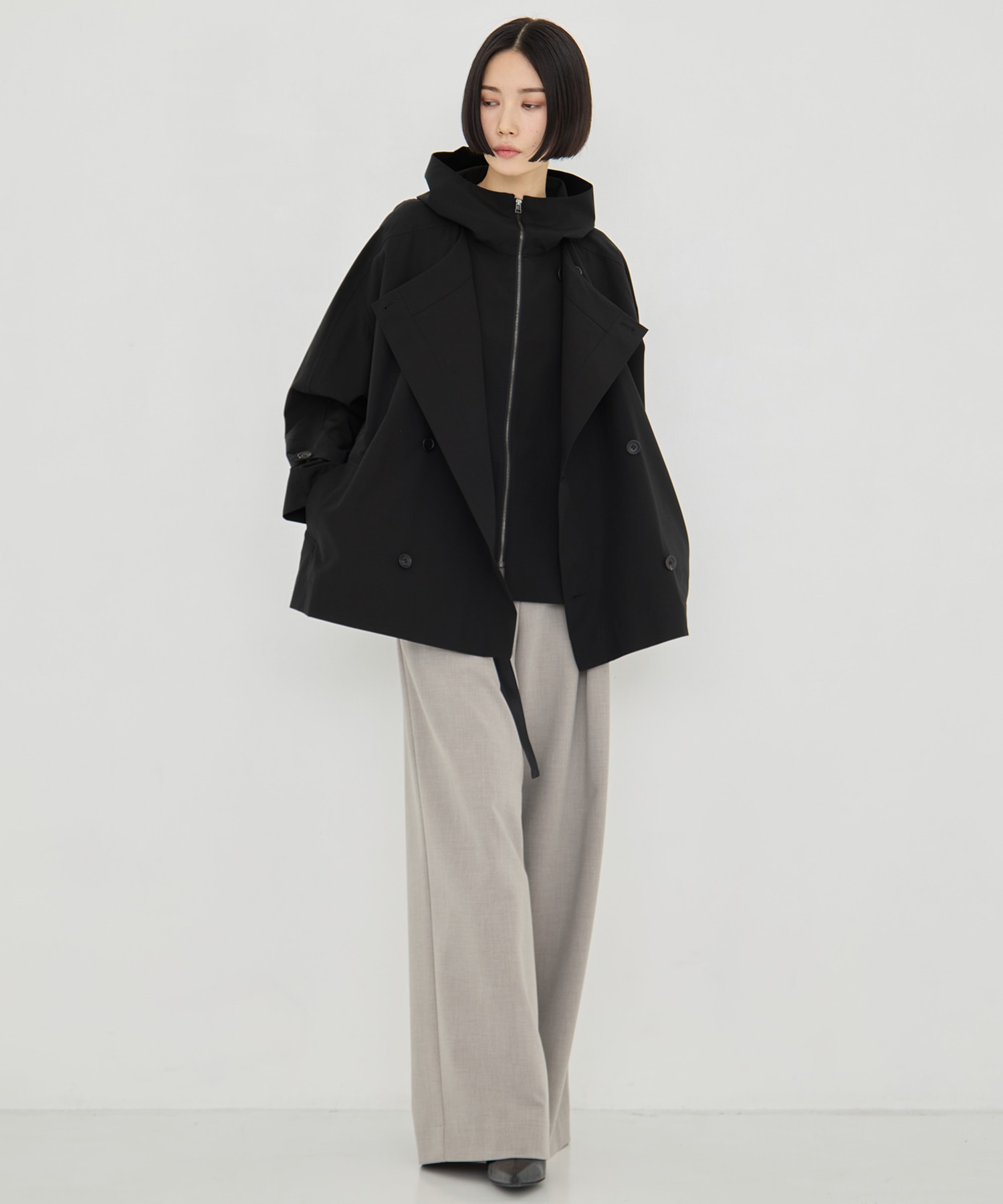 リサイクルナイロンタスランレイヤードブルゾン VACHEMENT