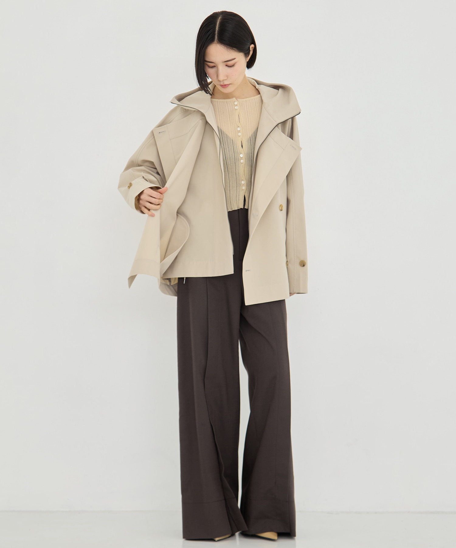 リサイクルナイロンタスランレイヤードブルゾン VACHEMENT