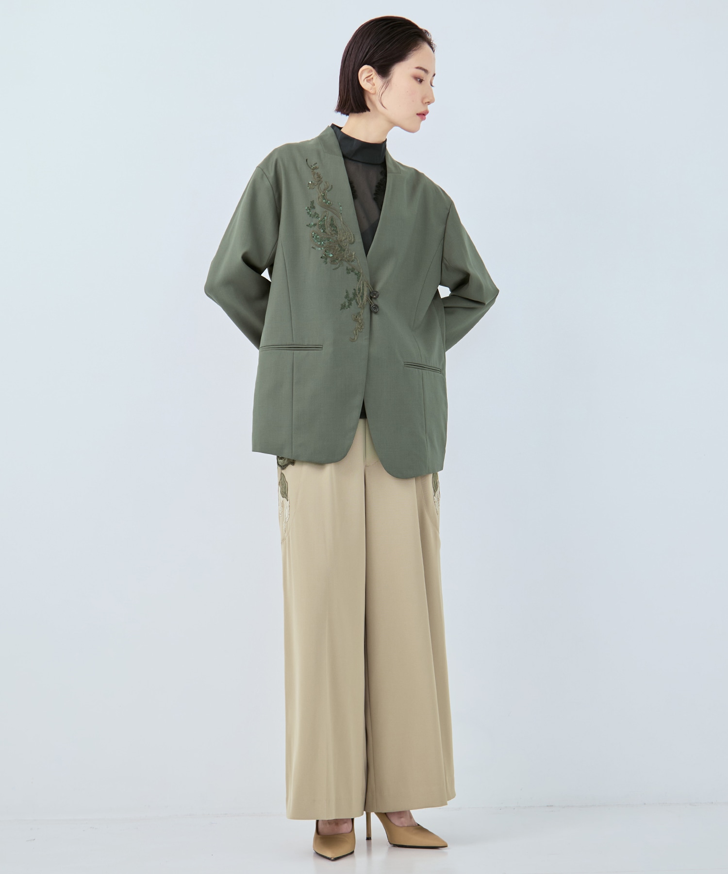 Veil embroidered jacket MURRAL