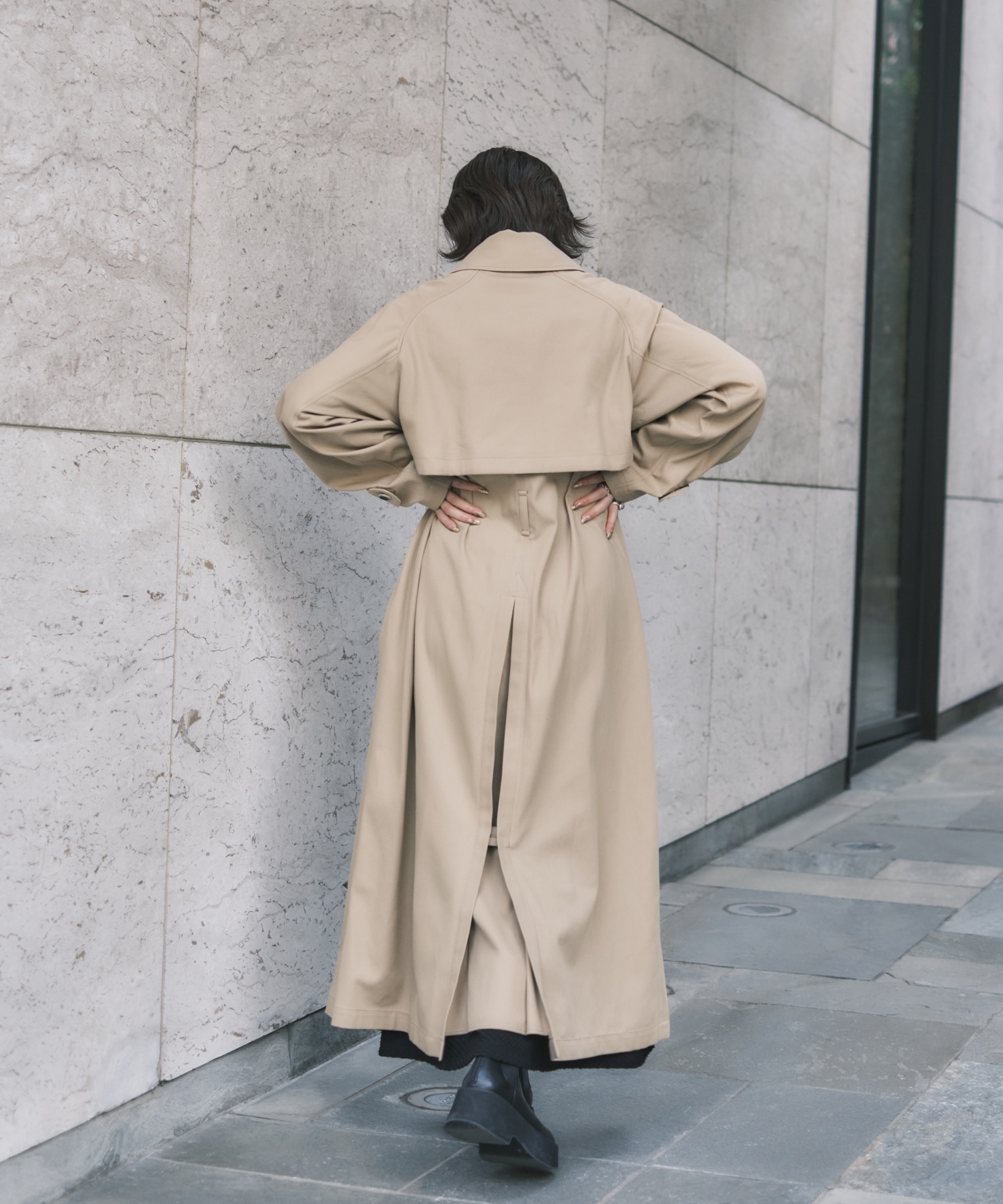 Cording Embroidery Detailed Trench Coat Mame Kurogouchi