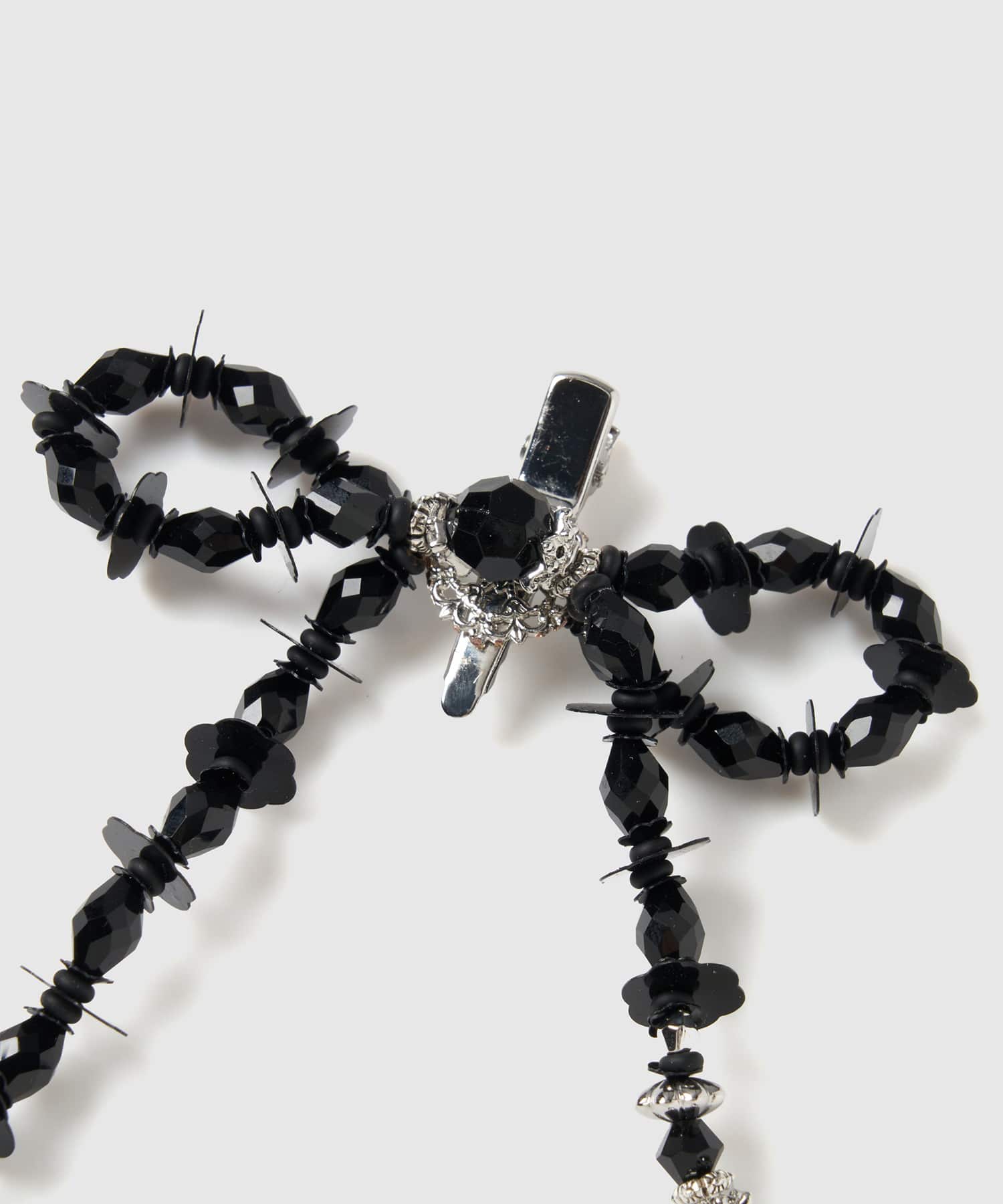 black beads ribbon clip tanakadaisuke