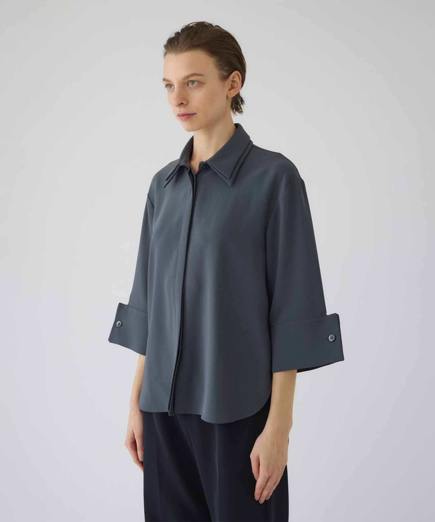 W-collar classical blouse RIM.ARK