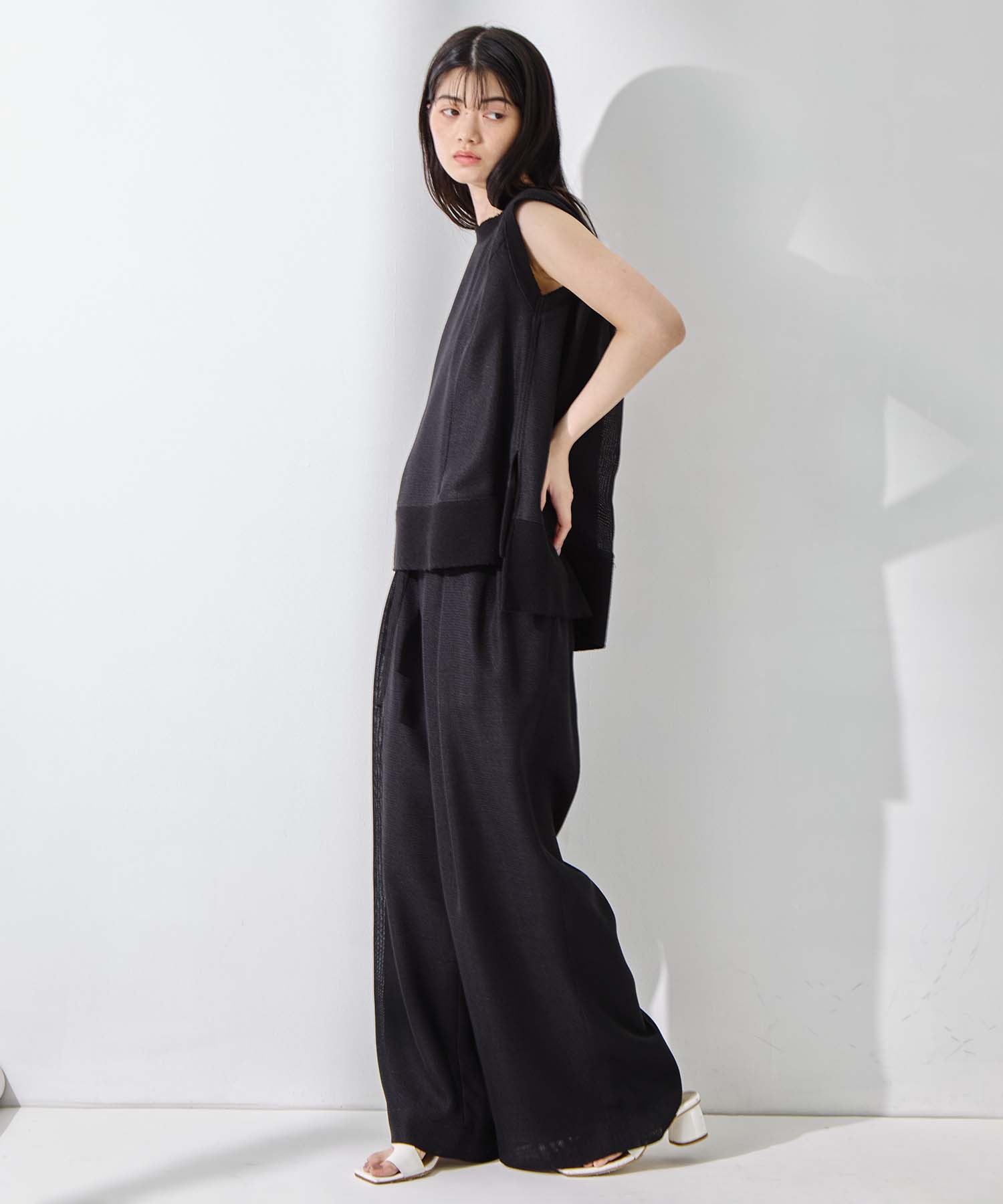 Sleeveless Washable Mesh Blouse 