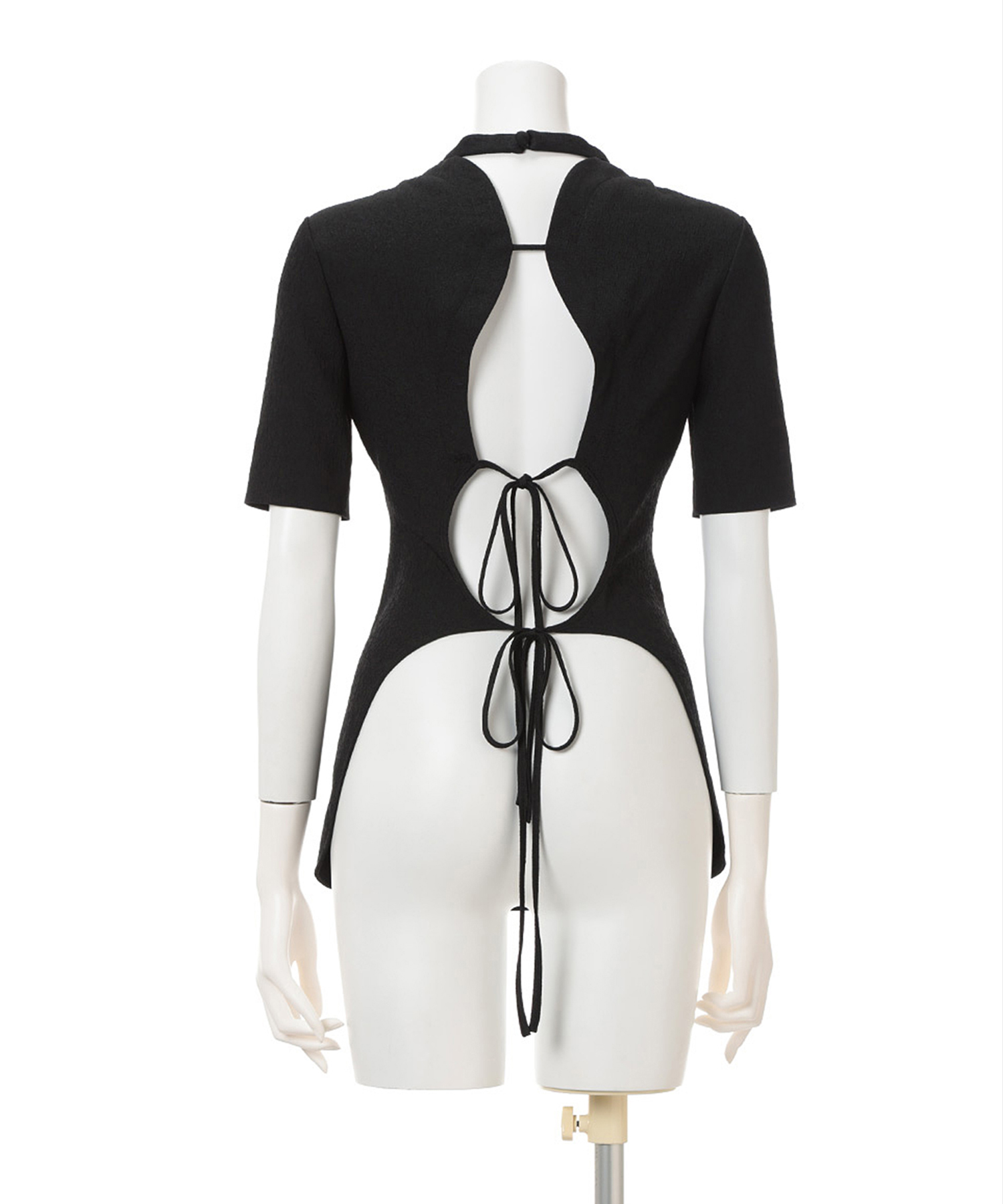 FFloral Jacquard Open Back Top Mame Kurogouchi