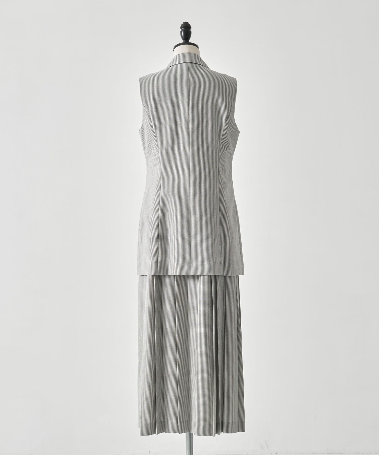 PLEATED SKIRT DOCKING SUIT DRESS AMERI